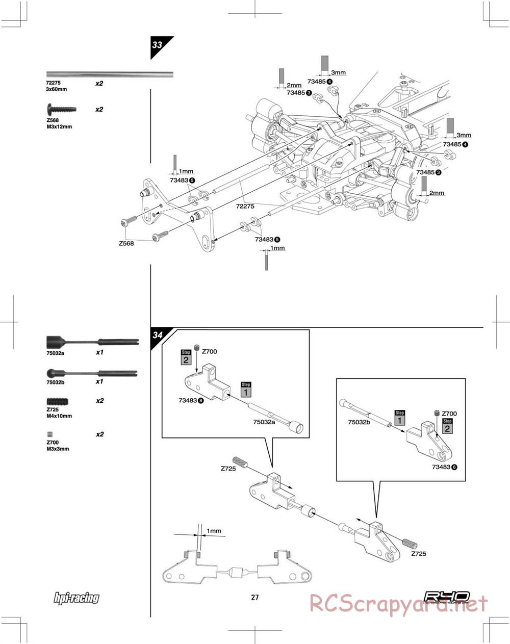 HPI - R40 Nitro Touring Car - Manual - Page 27