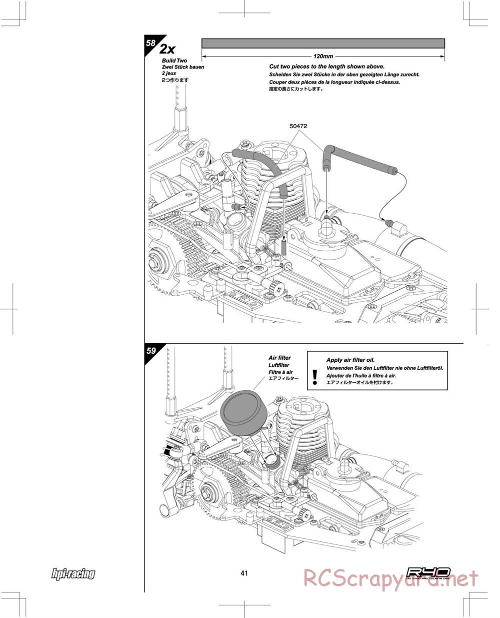 HPI - R40 Nitro Touring Car - Manual - Page 41
