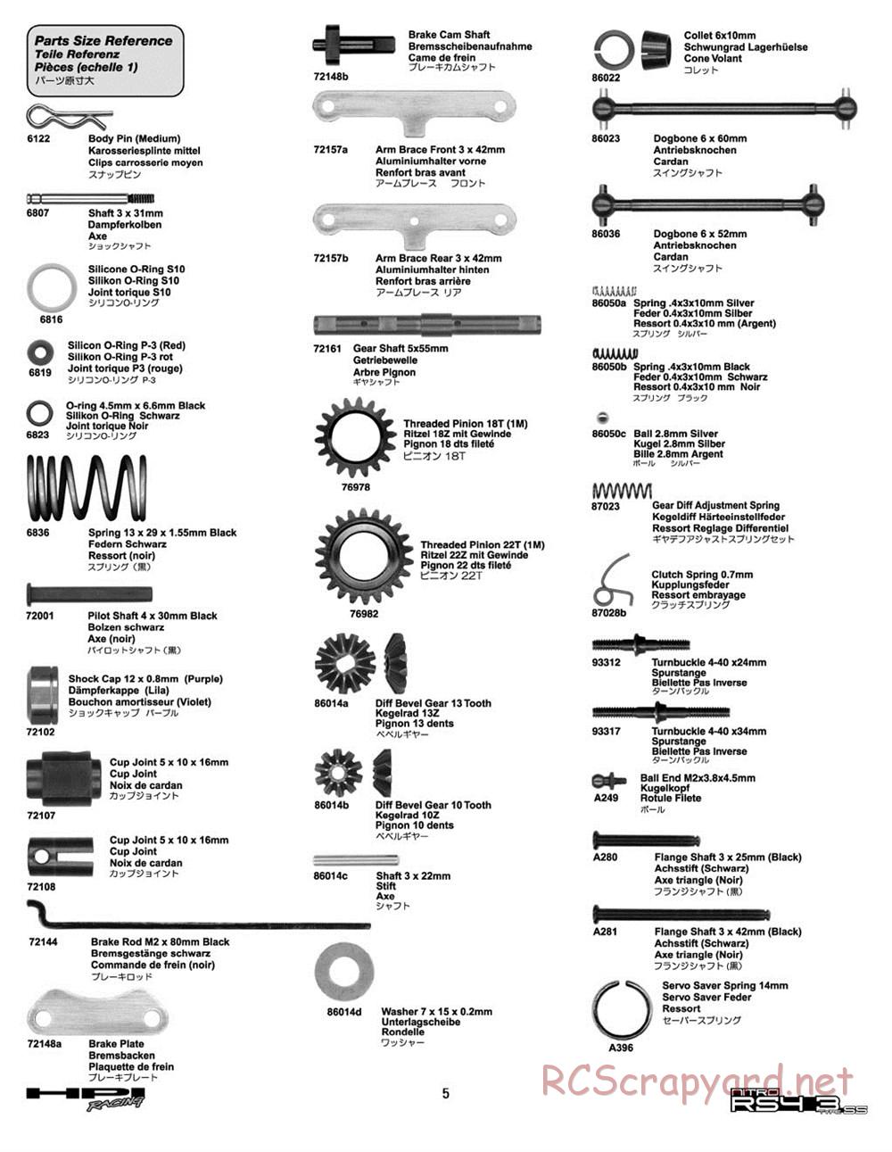 HPI - Nitro RS4 3 SS (2002) - Manual - Page 5