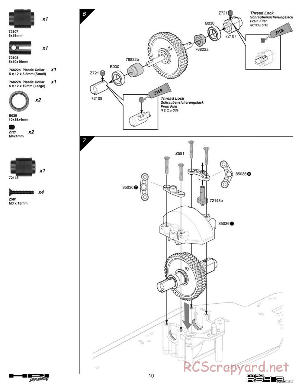 HPI - Nitro RS4 3 SS (2002) - Manual - Page 10