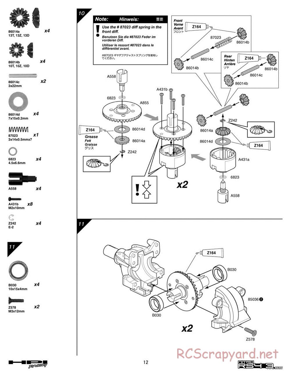 HPI - Nitro RS4 3 SS (2002) - Manual - Page 12