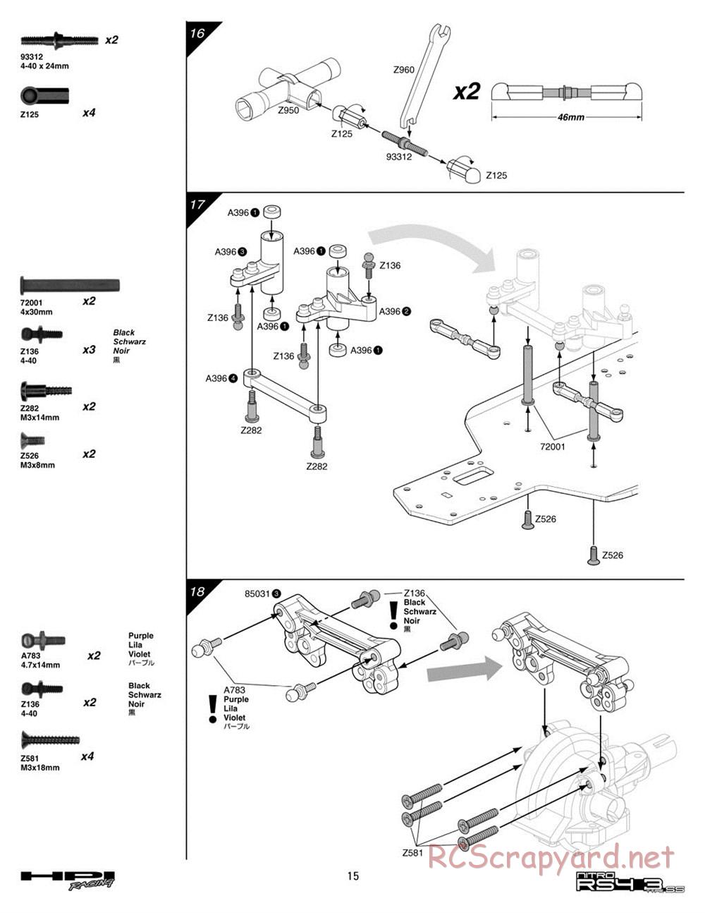 HPI - Nitro RS4 3 SS (2002) - Manual - Page 15