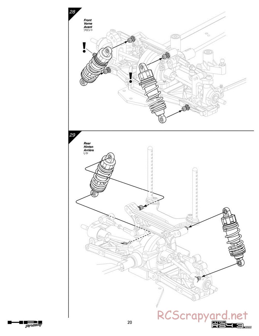 HPI - Nitro RS4 3 SS (2002) - Manual - Page 20