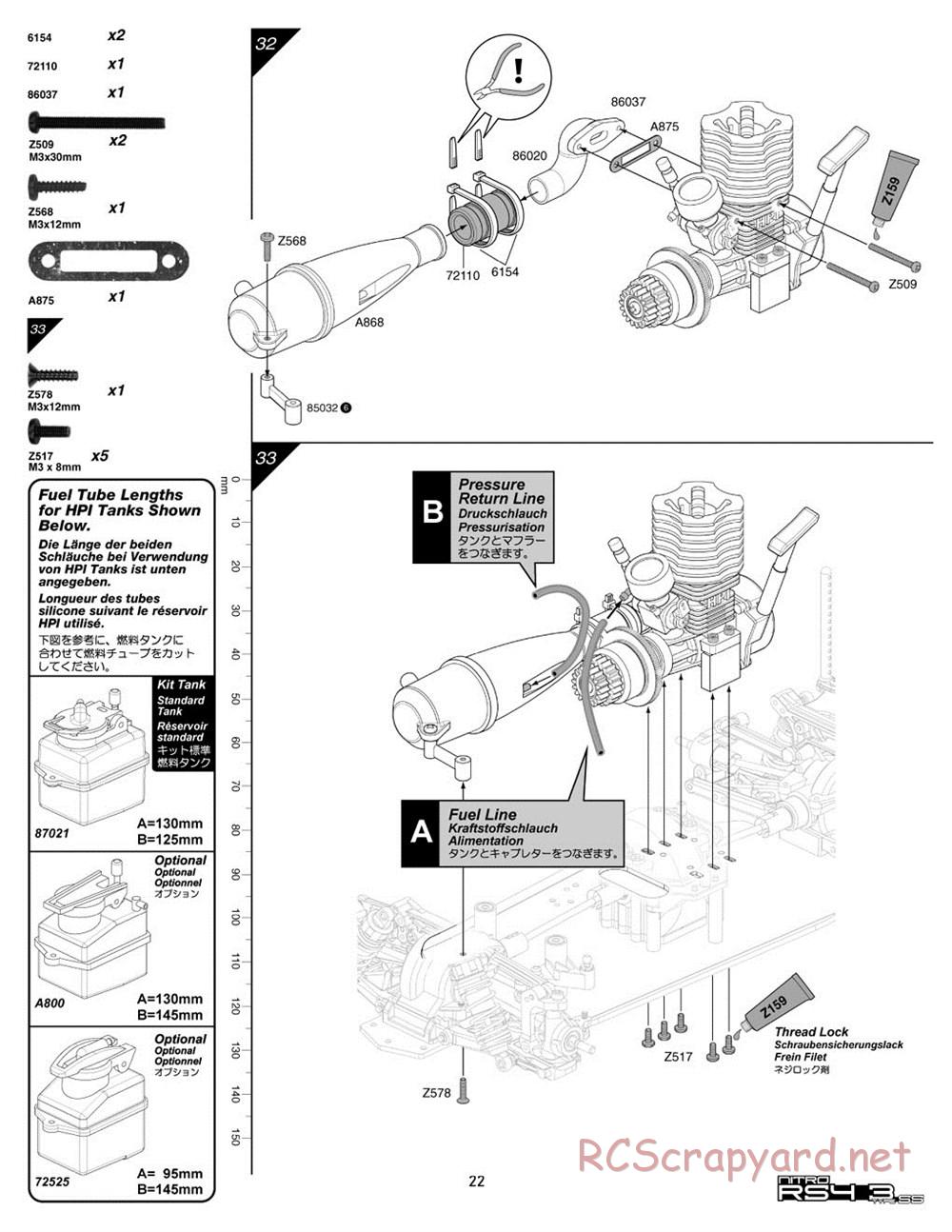 HPI - Nitro RS4 3 SS (2002) - Manual - Page 22