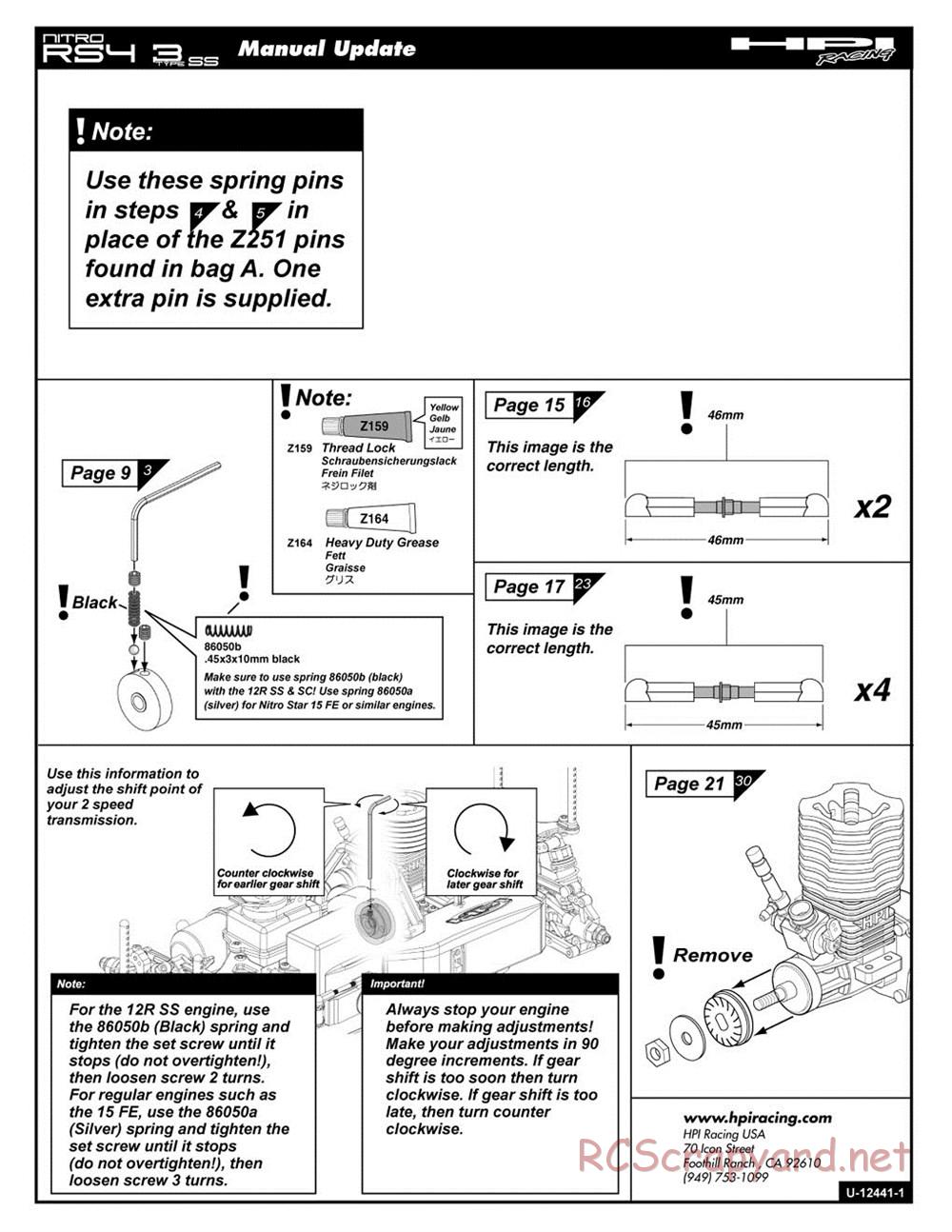 HPI - Nitro RS4 3 SS (2002) - Manual - Page 40