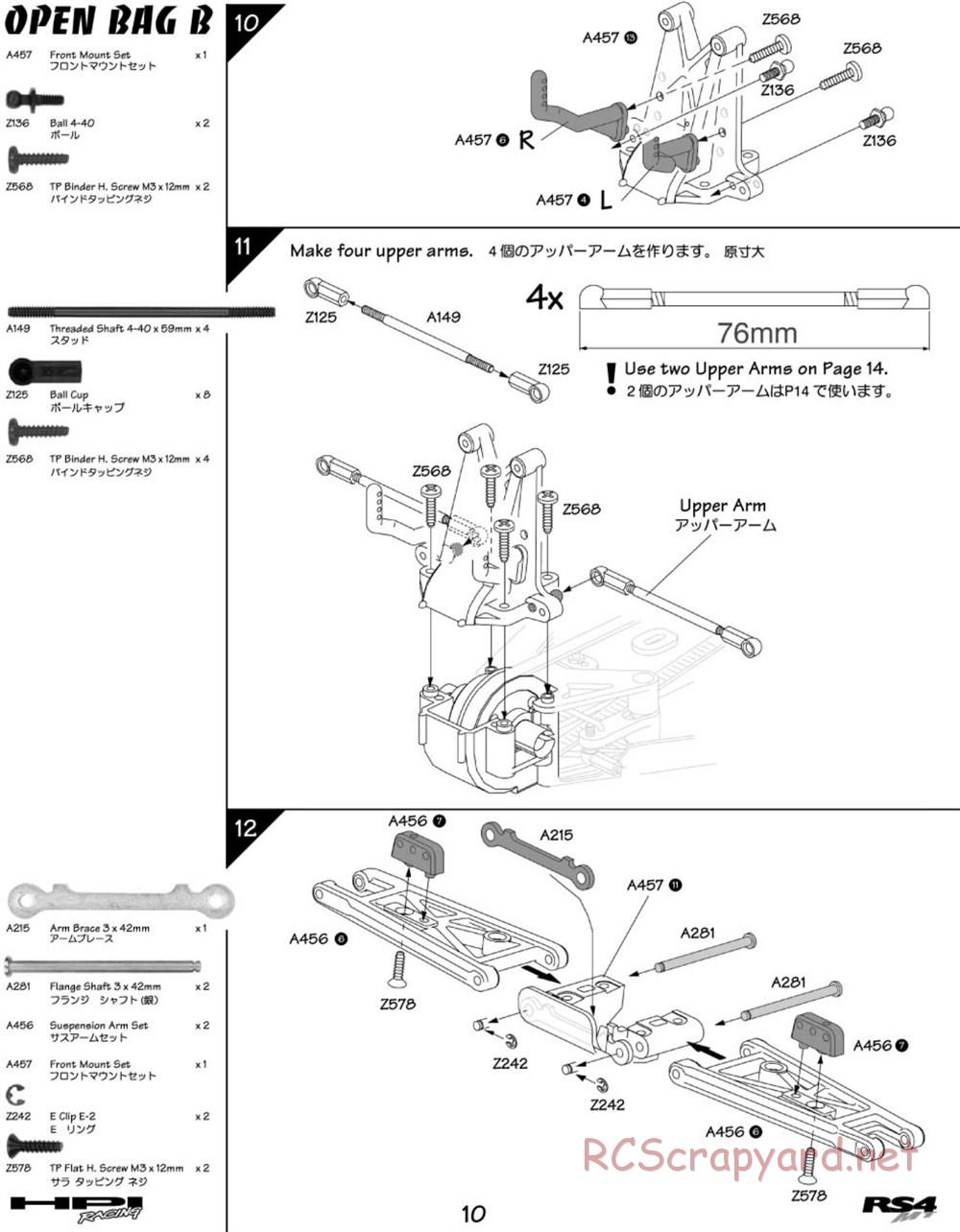 HPI - RS4 MT - Manual - Page 10