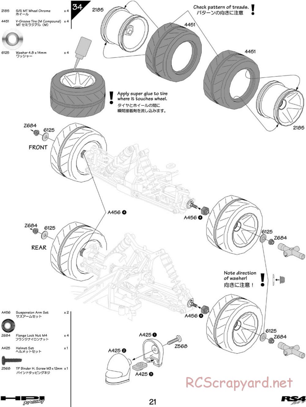 HPI - RS4 MT - Manual - Page 21