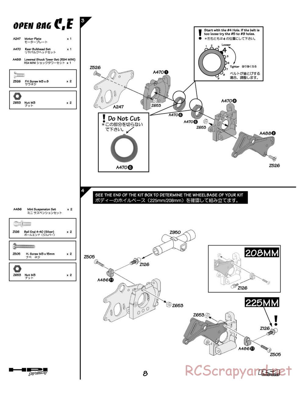 HPI - RS4 Mini Pro - Manual - Page 8