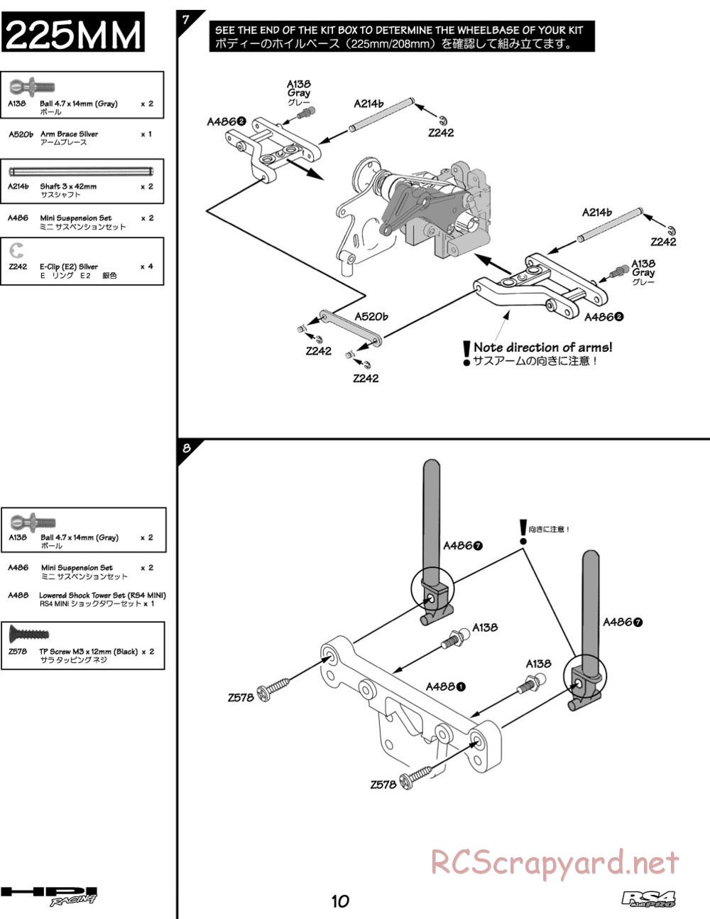 HPI - RS4 Mini Pro - Manual - Page 10