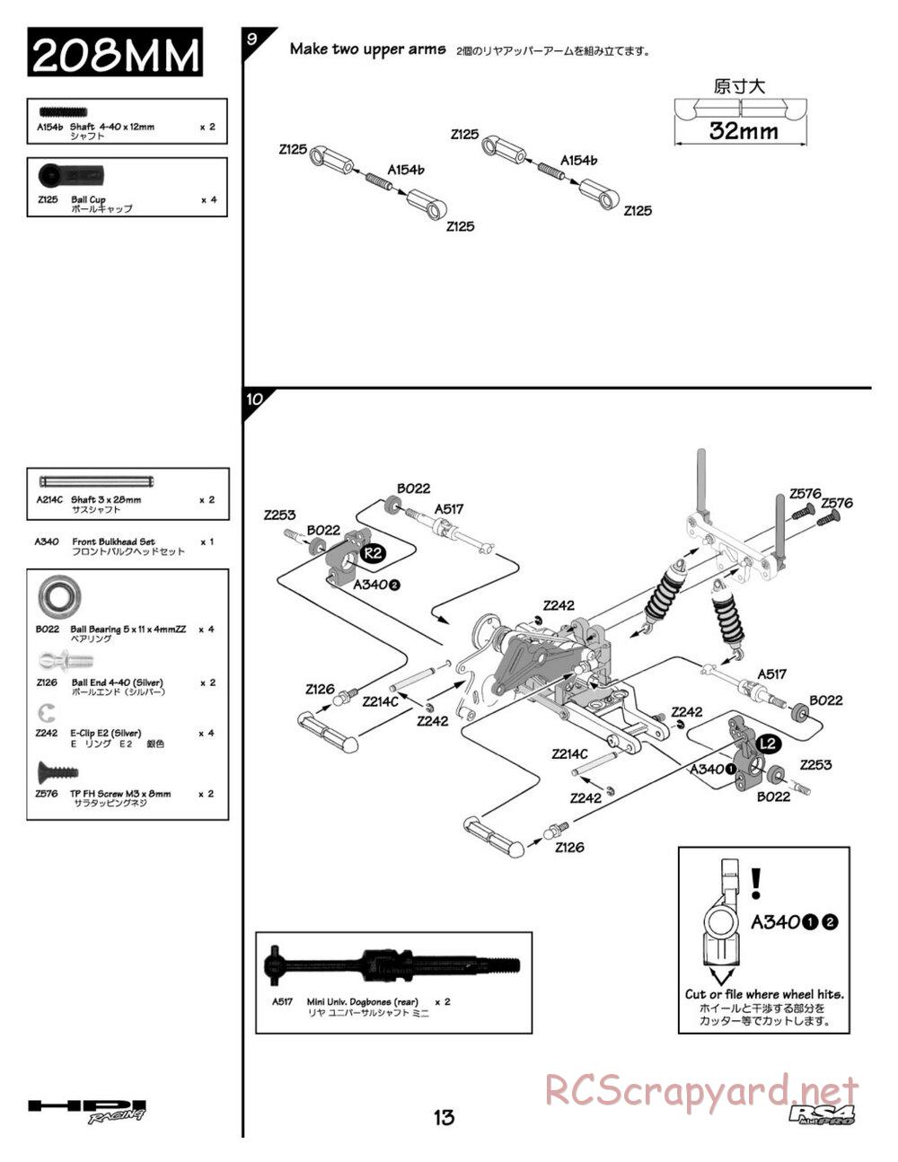 HPI - RS4 Mini Pro - Manual - Page 13