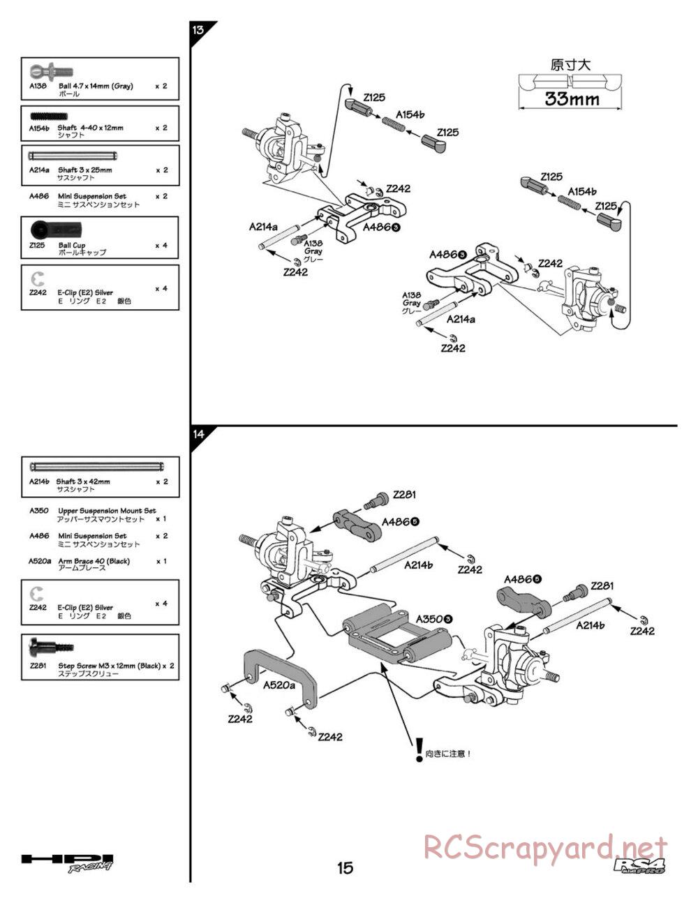 HPI - RS4 Mini Pro - Manual - Page 15