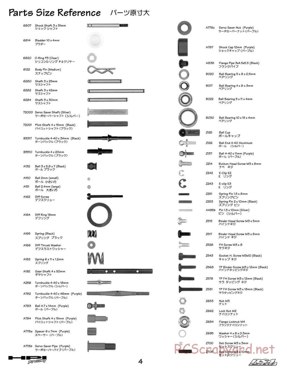 HPI - RS4 Pro 2 - Manual - Page 4