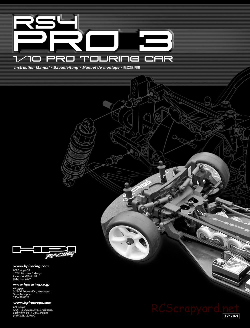 HPI - RS4 Pro 3 - Manual - Page 1