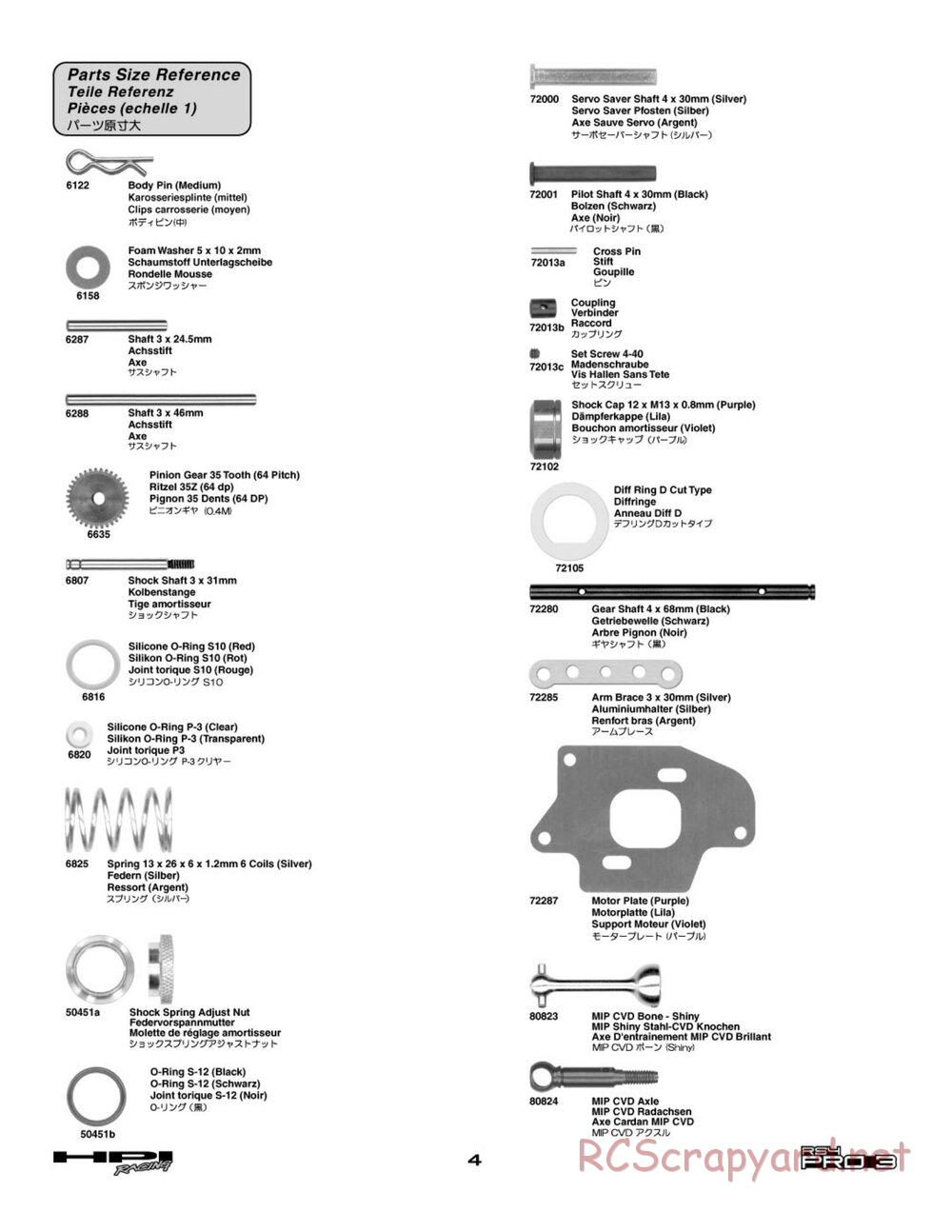 HPI - RS4 Pro 3 - Manual - Page 4