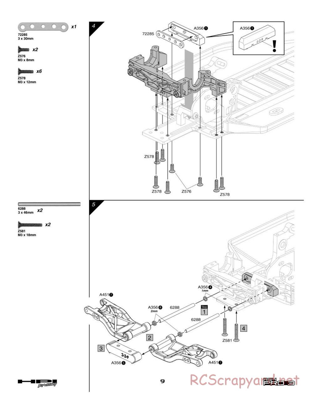 HPI - RS4 Pro 3 - Manual - Page 9