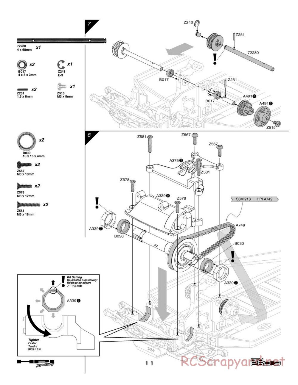 HPI - RS4 Pro 3 - Manual - Page 11