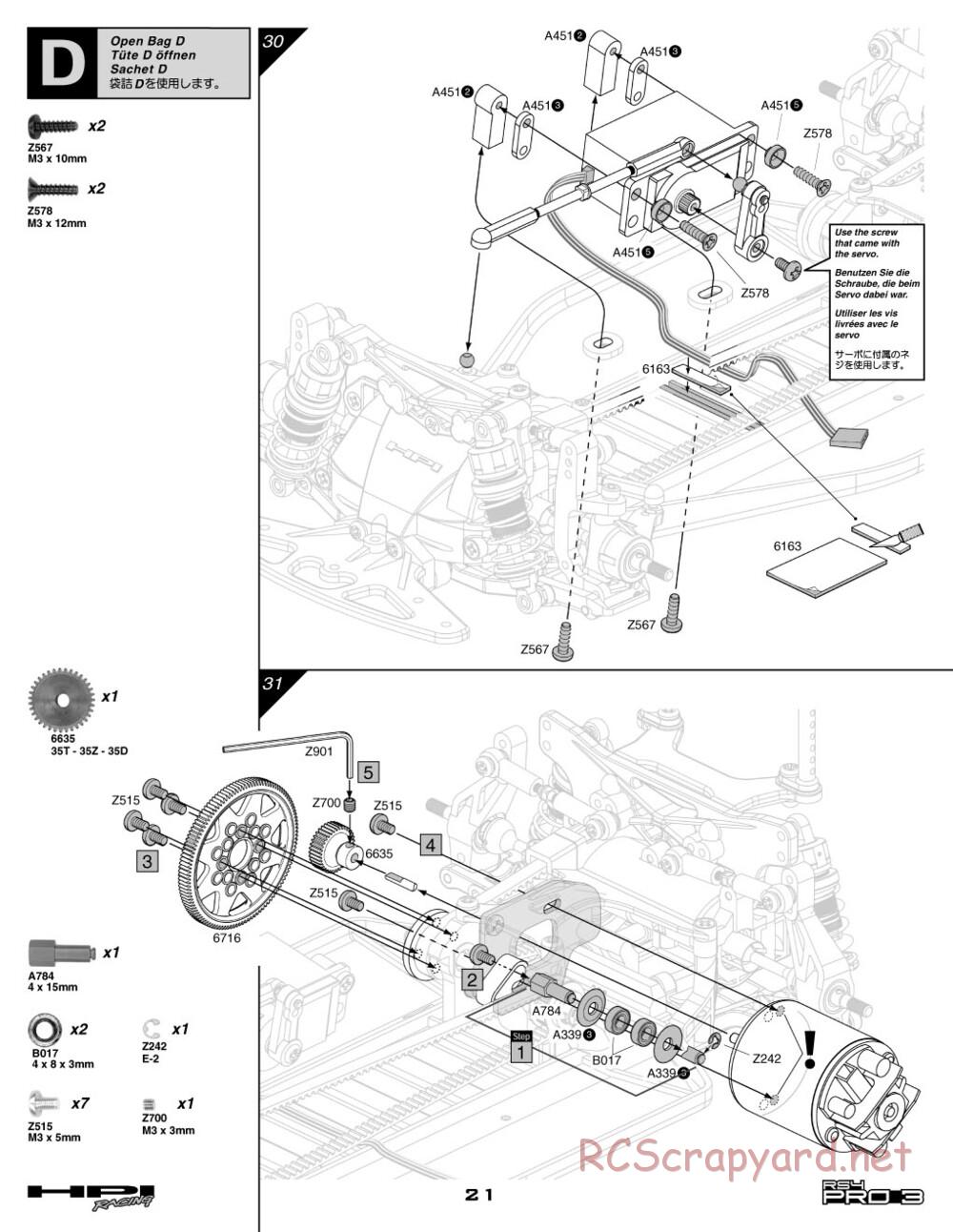 HPI - RS4 Pro 3 - Manual - Page 21