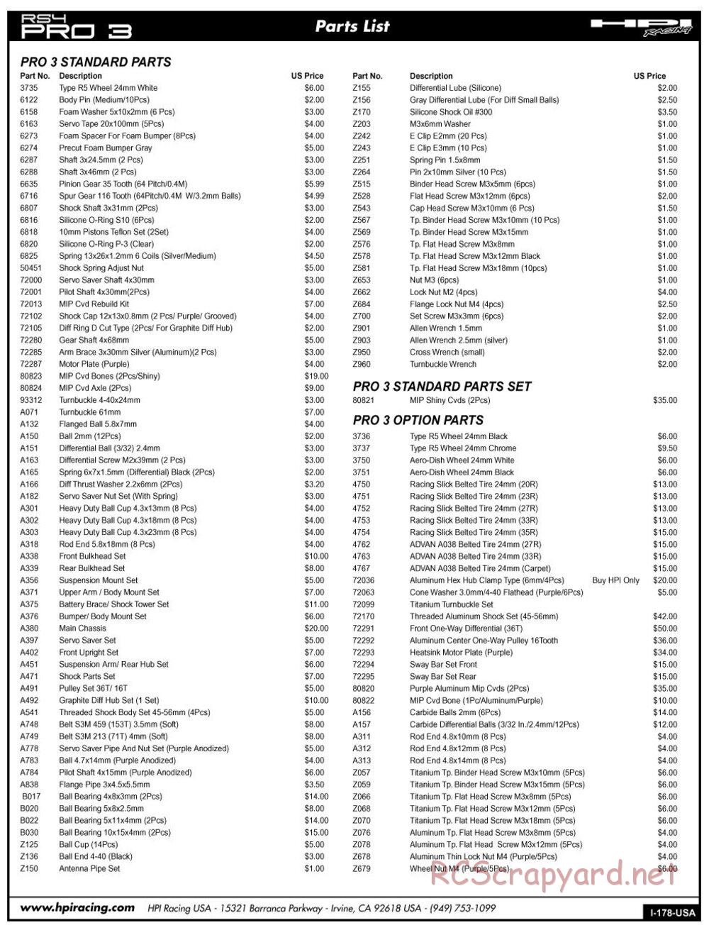 HPI - RS4 Pro 3 - Manual - Page 28