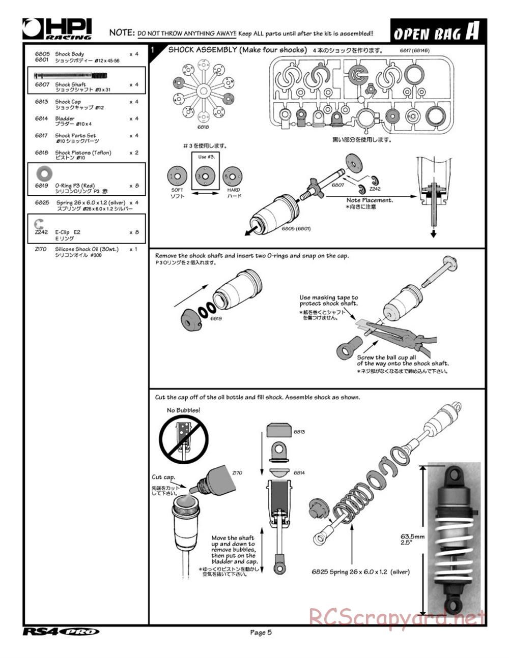 HPI - RS4 Pro - Manual - Page 5