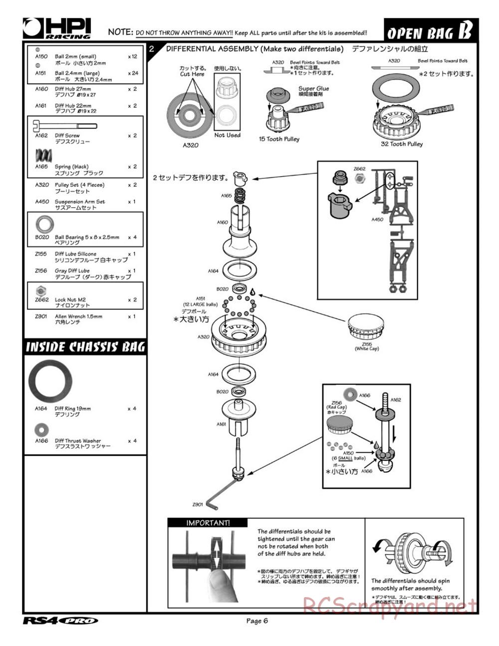 HPI - RS4 Pro - Manual - Page 6