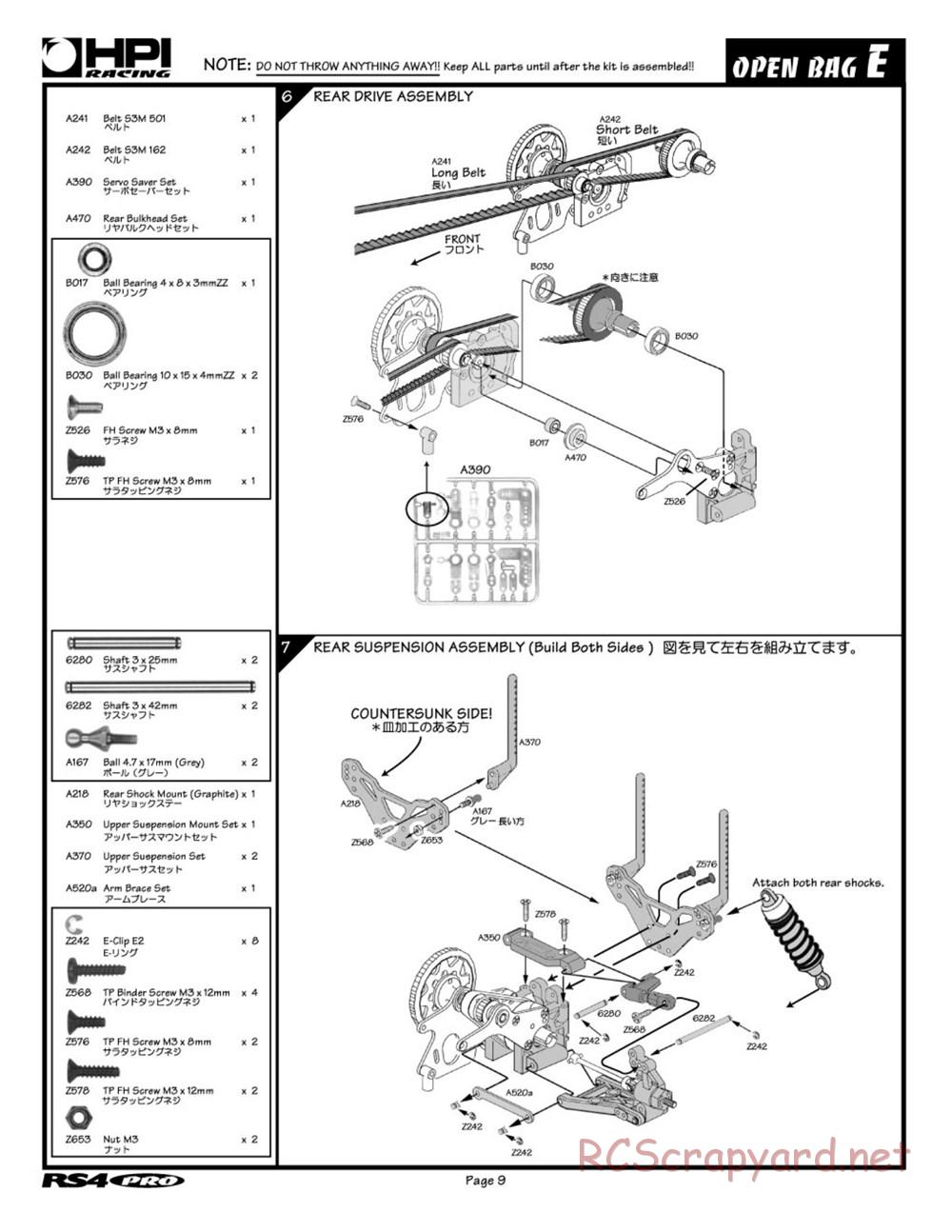 HPI - RS4 Pro - Manual - Page 9