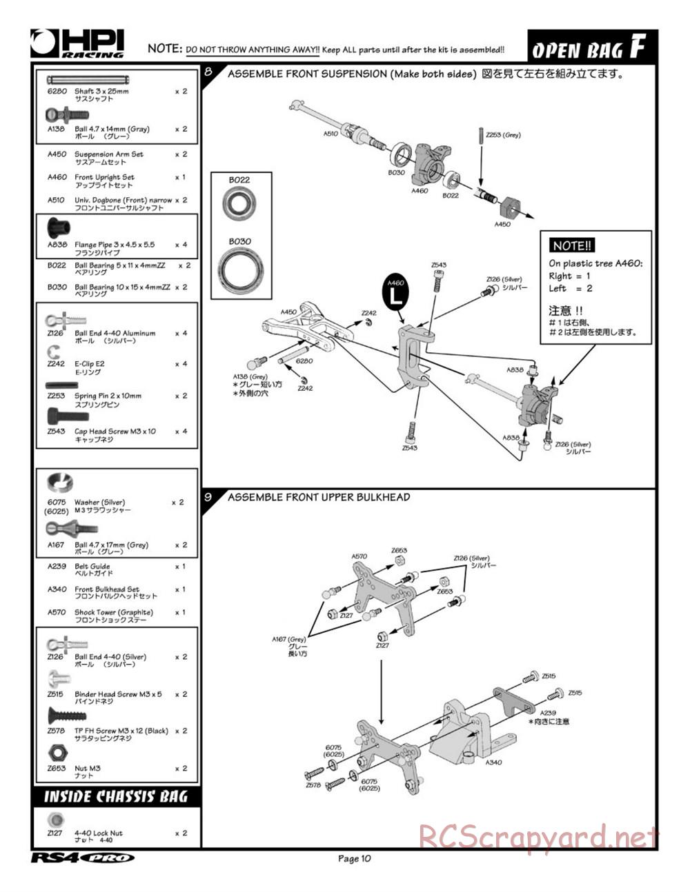 HPI - RS4 Pro - Manual - Page 10