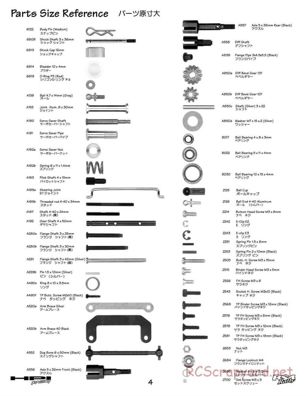 HPI - RS4 Rally - Manual - Page 4