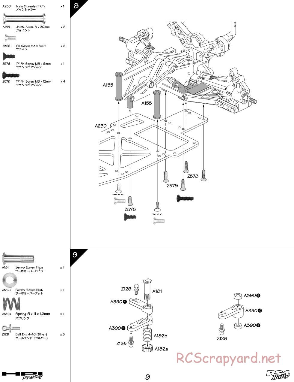 HPI - RS4 Rally - Manual - Page 9