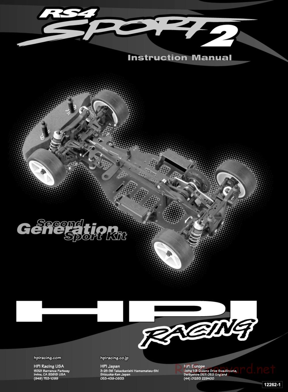 HPI - RS4 Sport 2 - Manual - Page 1