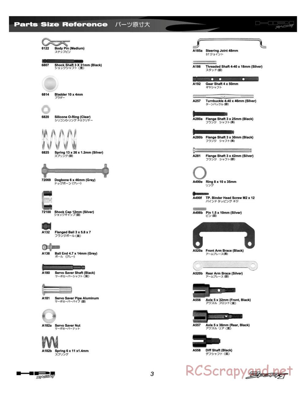 HPI - RS4 Sport 2 - Manual - Page 3