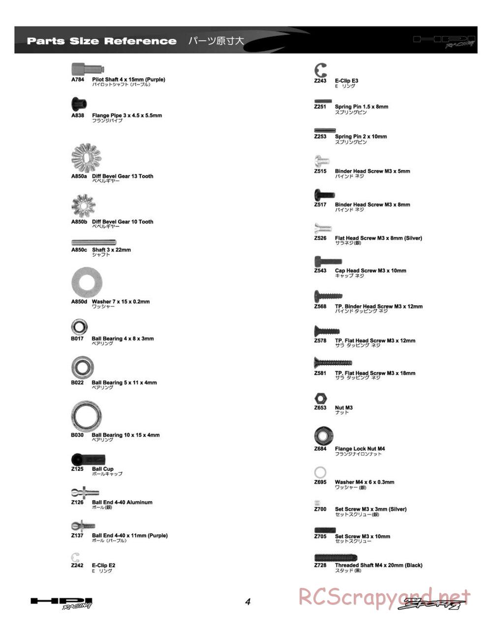 HPI - RS4 Sport 2 - Manual - Page 4