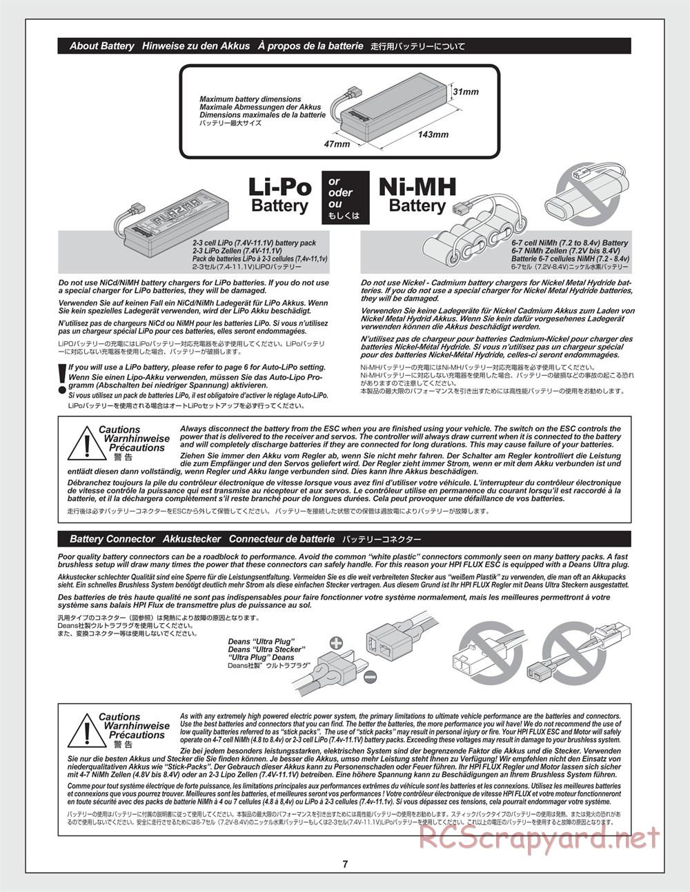 HPI - RS4 Sport 3 Flux - Manual - Page 7