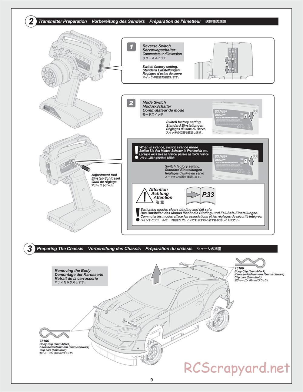 HPI - RS4 Sport 3 Flux - Manual - Page 9