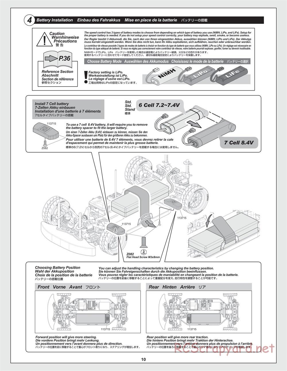 HPI - RS4 Sport 3 Flux - Manual - Page 10