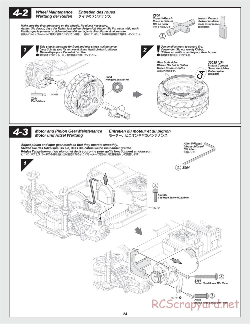 HPI - RS4 Sport 3 Flux - Manual - Page 24