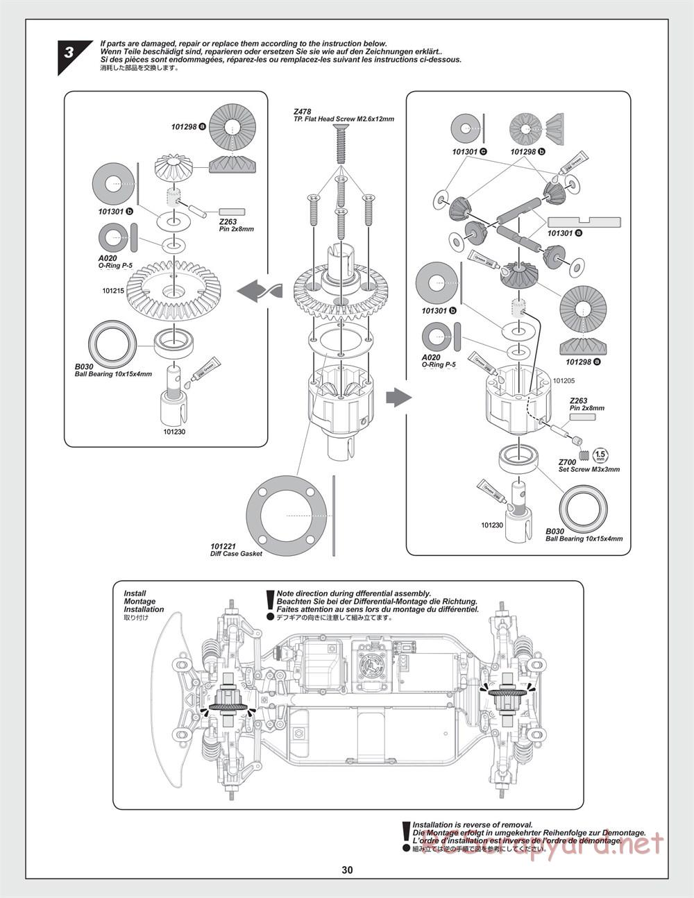 HPI - RS4 Sport 3 Flux - Manual - Page 30