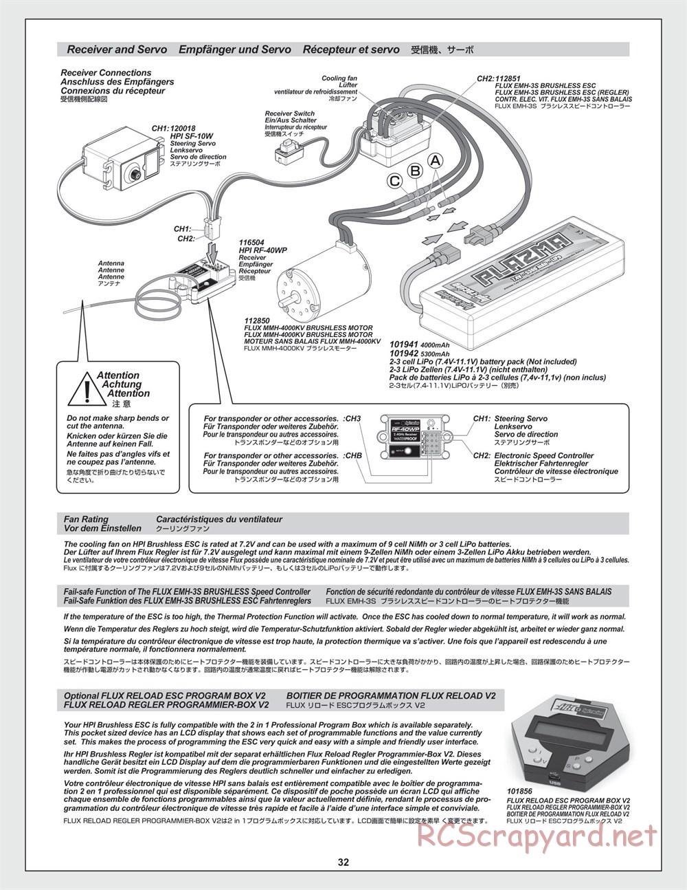 HPI - RS4 Sport 3 Flux - Manual - Page 32