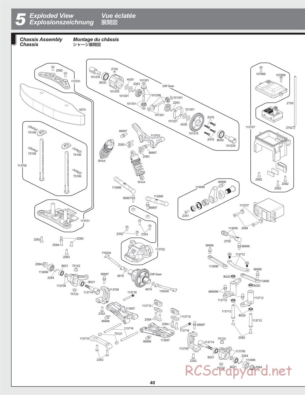 HPI - RS4 Sport 3 Flux - Exploded View - Page 40