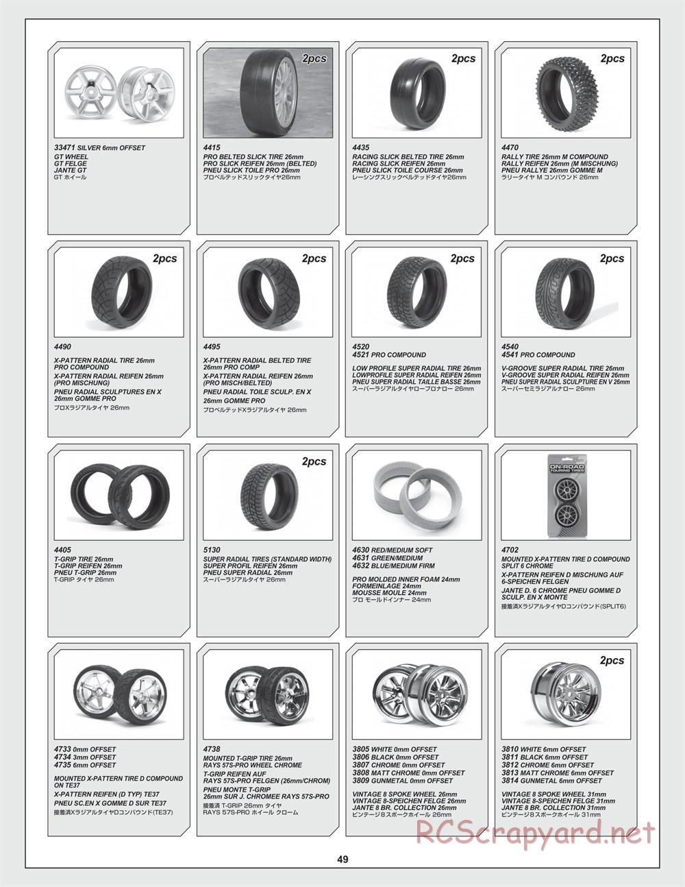 HPI - RS4 Sport 3 Flux - Exploded View - Page 49