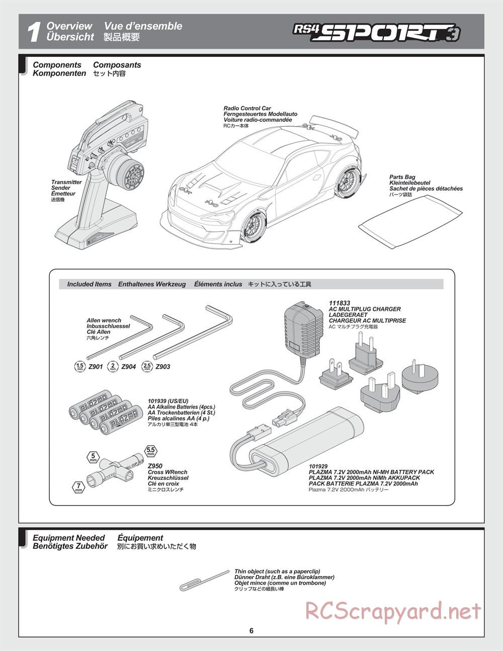 HPI - RS4 Sport 3 - Manual - Page 6