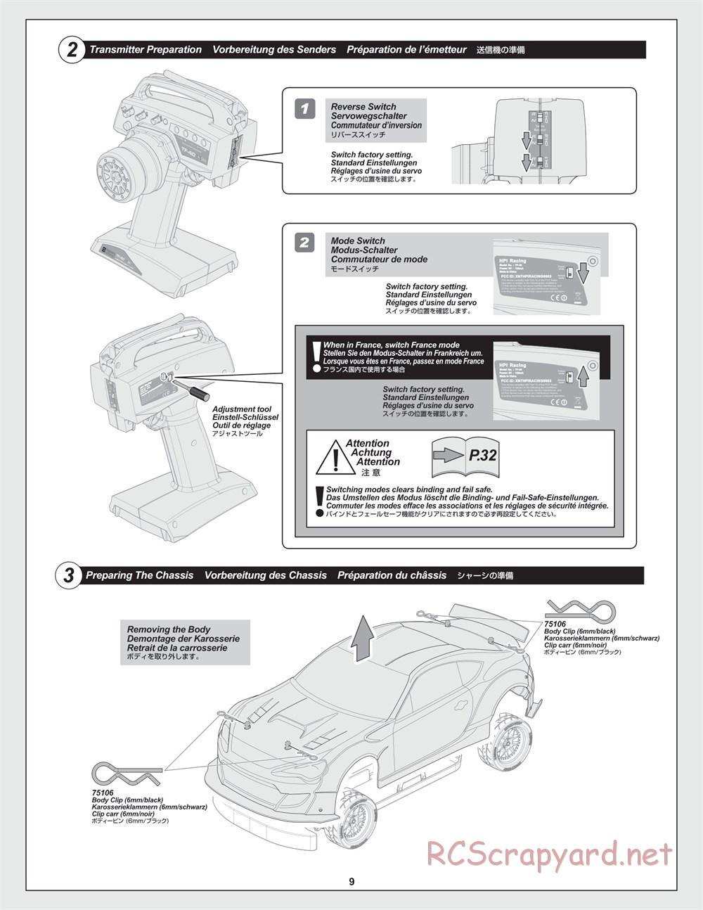 HPI - RS4 Sport 3 - Manual - Page 9