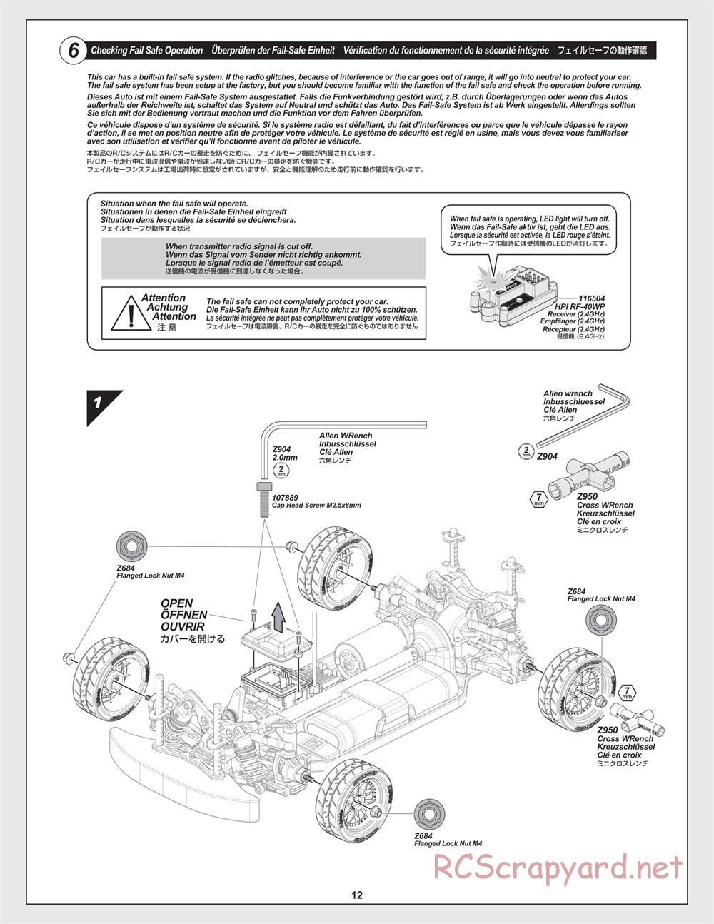 HPI - RS4 Sport 3 - Manual - Page 12