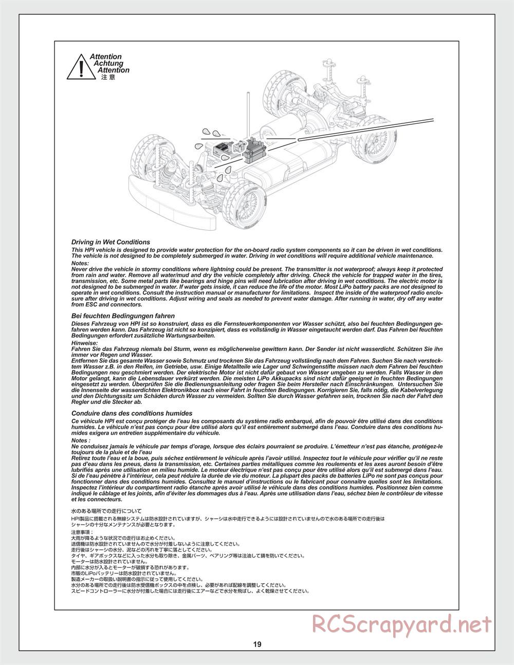 HPI - RS4 Sport 3 - Manual - Page 19
