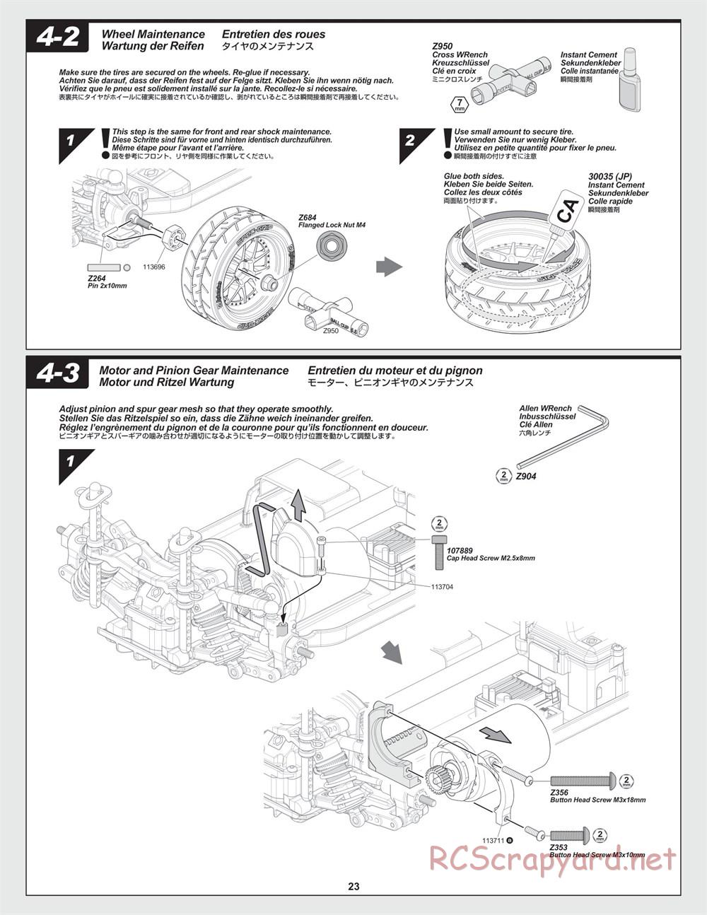 HPI - RS4 Sport 3 - Manual - Page 23