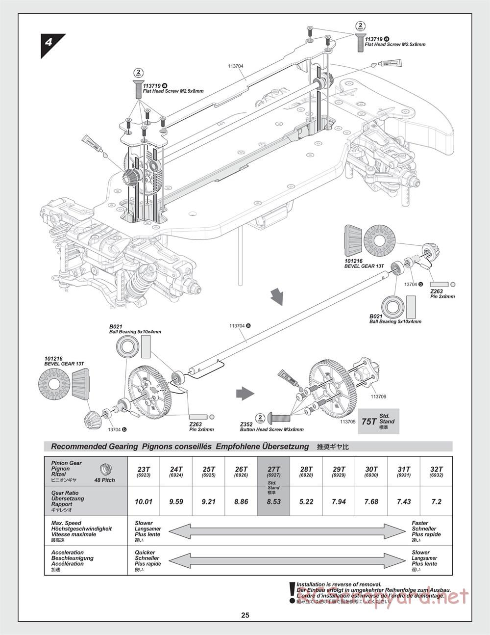 HPI - RS4 Sport 3 - Manual - Page 25
