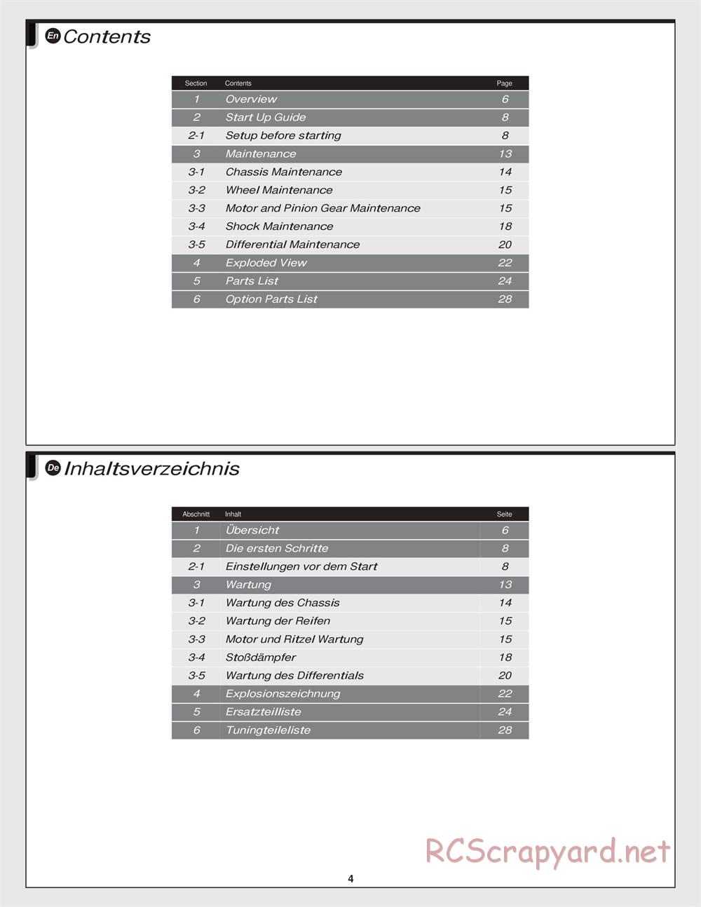 HPI - RS4 Sport 3 - Creator Edition - Manual - Page 4