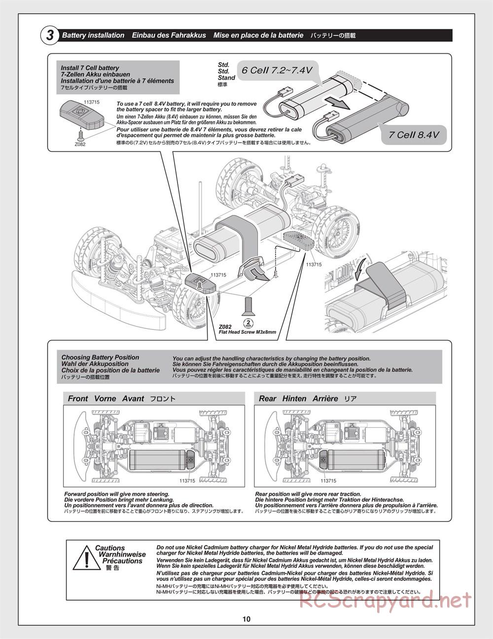 HPI - RS4 Sport 3 - Creator Edition - Manual - Page 10