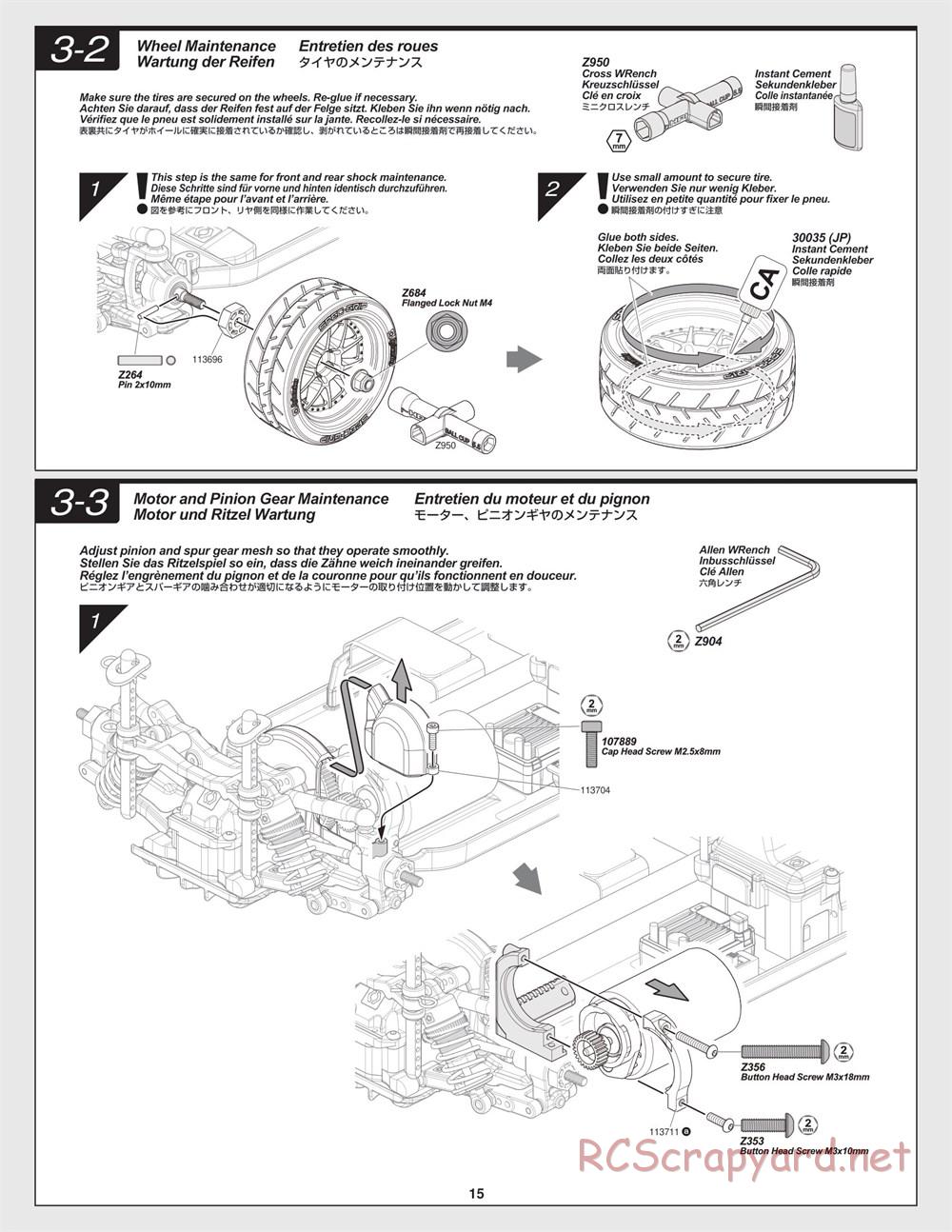 HPI - RS4 Sport 3 - Creator Edition - Manual - Page 15