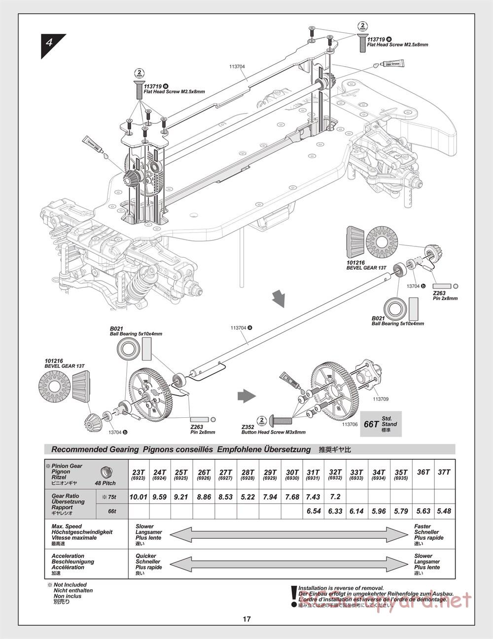 HPI - RS4 Sport 3 - Creator Edition - Manual - Page 17