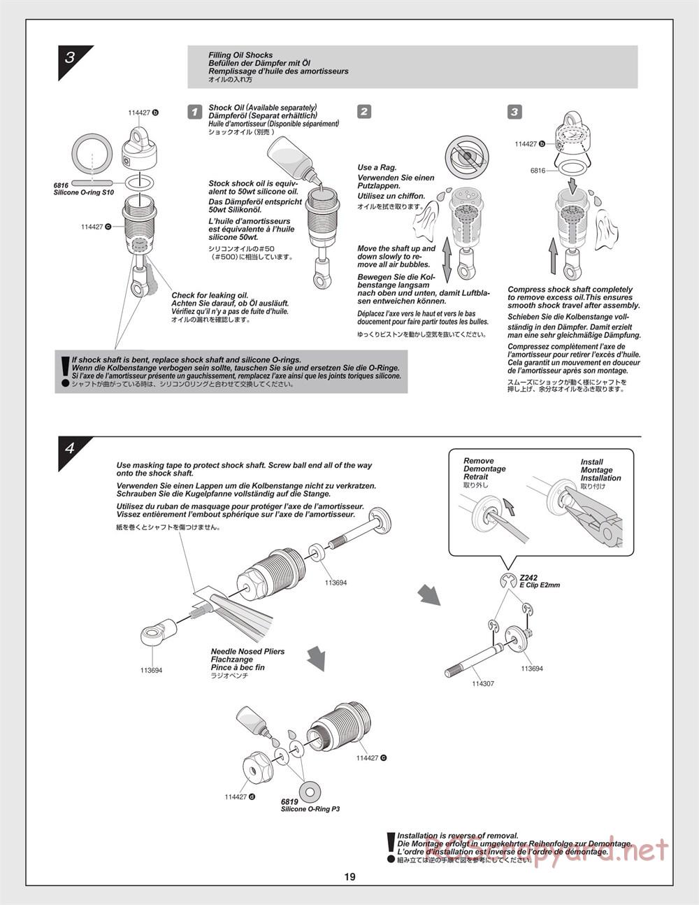 HPI - RS4 Sport 3 - Creator Edition - Manual - Page 19